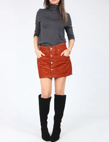 Fusta Zara, caramiziu Maro