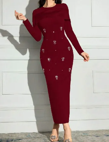 Rochie lunga SHEIN, visiniu Rosu