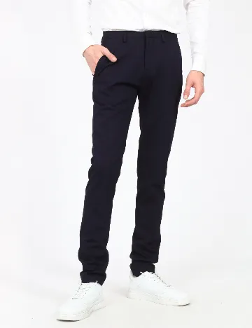 Pantaloni Zara, bleumarin Albastru
