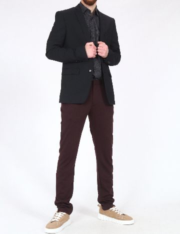 Pantaloni Zara, pruna