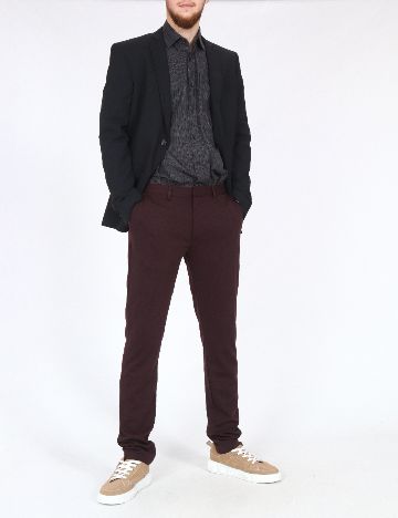 Pantaloni Zara, pruna