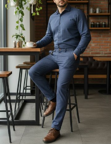 Pantaloni Zara, albastru