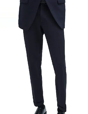 Pantaloni Zara, bleumarin Albastru