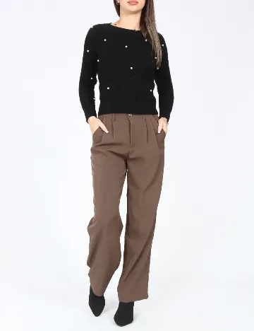 Pantaloni Dazy, maro Maro