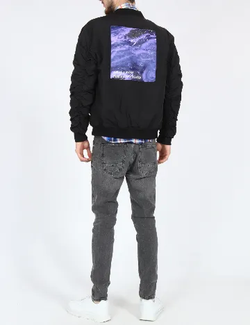 Jacheta Bershka, negru Negru