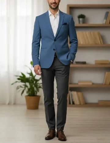 Sacou Zara, albastru Albastru