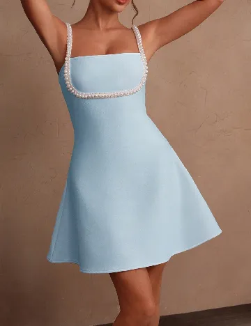 Rochie scurta SHEIN, bleu Albastru