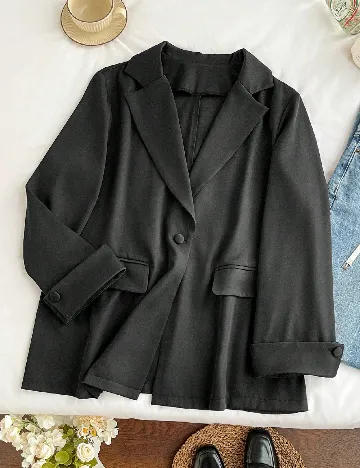 Sacou SHEIN CURVE, negru Negru