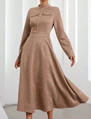 Rochie medie SHEIN, maro