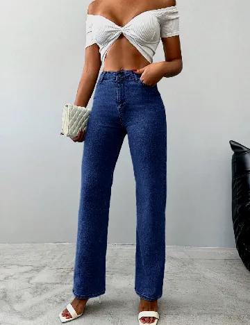 Blugi SHEIN, bleumarin Albastru