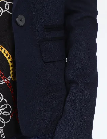 Sacou Bershka, bleumarin Albastru