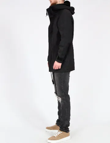 Geaca Pull&Bear, negru Negru