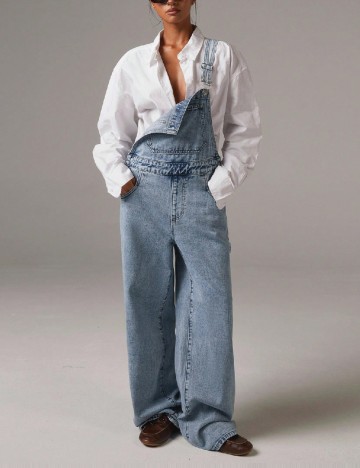 Salopeta SHEIN, albastru