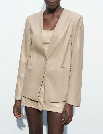 Sacou SHEIN, crem Crem