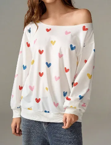 Bluza SHEIN, alb Alb