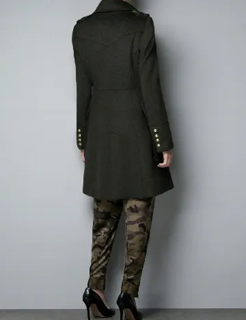 Palton Zara, kaki Verde