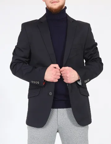 Sacou Zara, bleumarin inchis Albastru