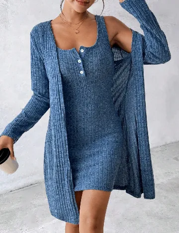 Compleu SHEIN, albastru Albastru