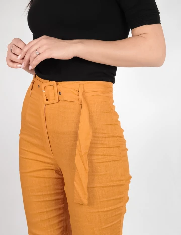 Pantaloni Missguided, galben