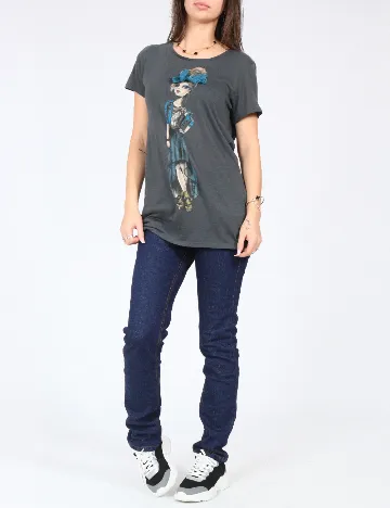 Tricou Zara, gri Gri