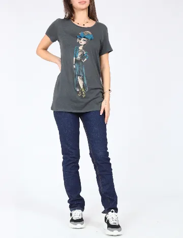 Tricou Zara, gri Gri