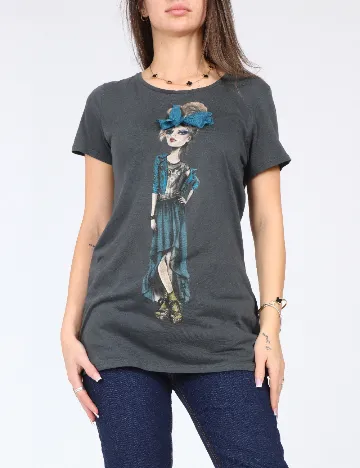 Tricou Zara, gri Gri