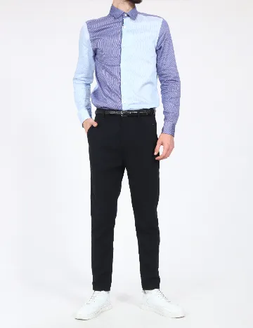 Pantaloni Zara, bleumarin Albastru