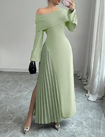 Rochie lunga SHEIN, verde Verde