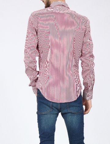 Camasa Zara, rosu/alb