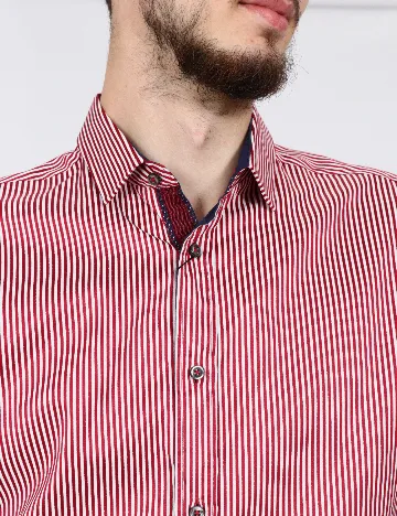 Camasa Zara, rosu/alb Rosu