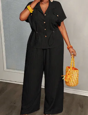 Compleu SHEIN CURVE, negru Negru