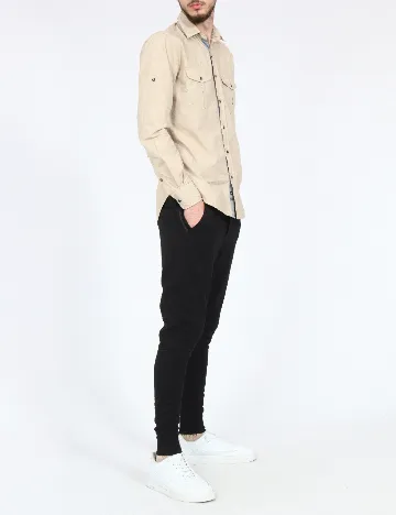 Camasa Zara, bej Crem