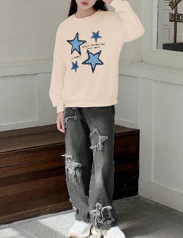 Compleu SHEIN, gri/crem