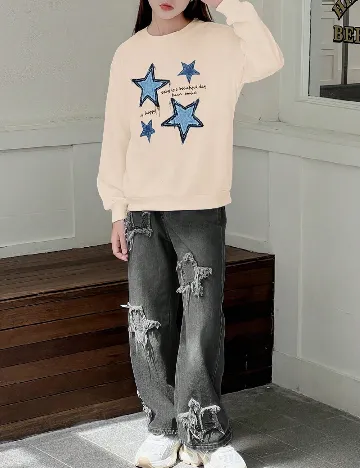 Compleu SHEIN, gri/crem Gri