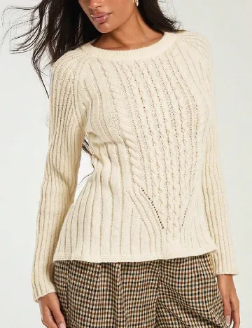 Pulover SHEIN, crem Crem