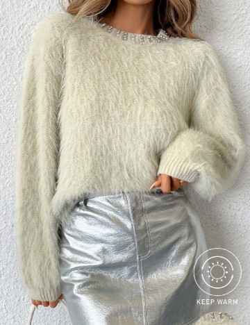 Pulover SHEIN, verde