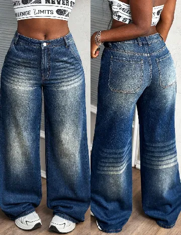 Blugi SHEIN, albastru Albastru