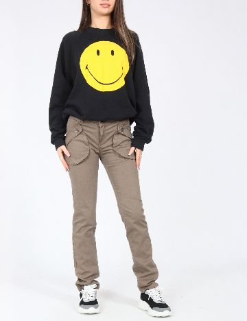 Bluza Oversize Bershka, negru