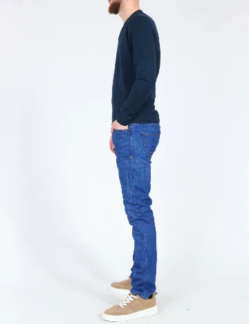 Blugi Bershka, albastru Albastru