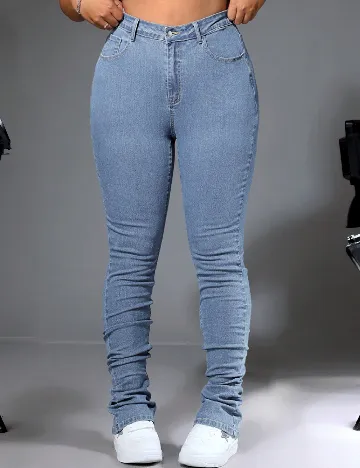 Blugi SHEIN CURVE, albastru Albastru