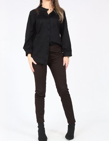 Pantaloni Zara, maro