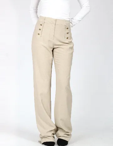 Pantaloni Zara, crem Crem