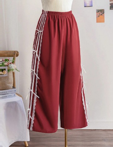 Pantaloni SHEIN CURVE, rosu