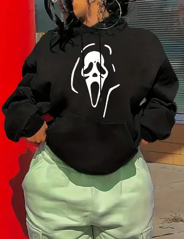 Hanorac SHEIN, negru Negru