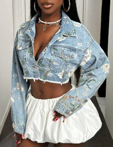 Jacheta SHEIN, albastru Albastru