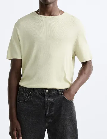 Tricou Zara, galben Galben