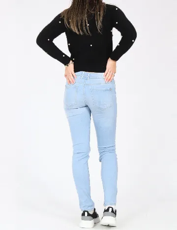 Blugi Bershka, albastru Albastru