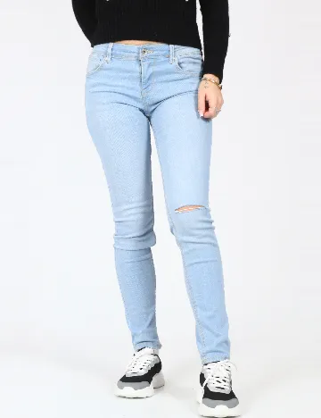 Blugi Bershka, albastru Albastru