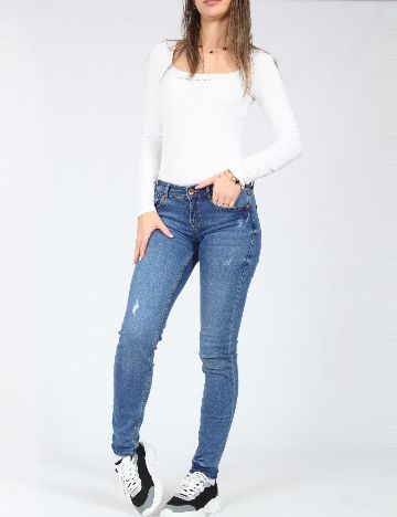 Blugi Bershka, albastru