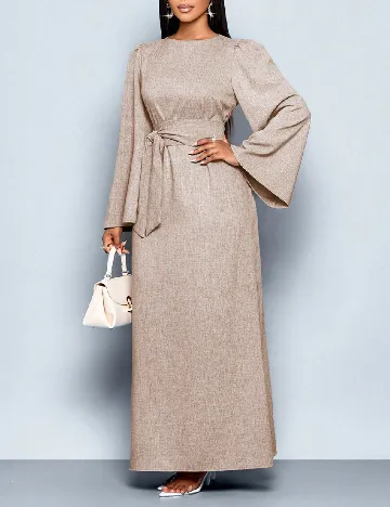 Rochie lunga SHEIN, bej Crem